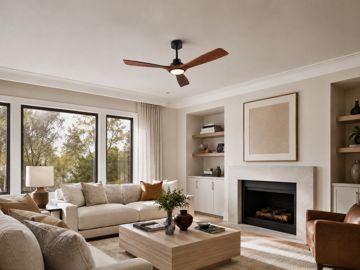 Ventilateur de Plafond Led