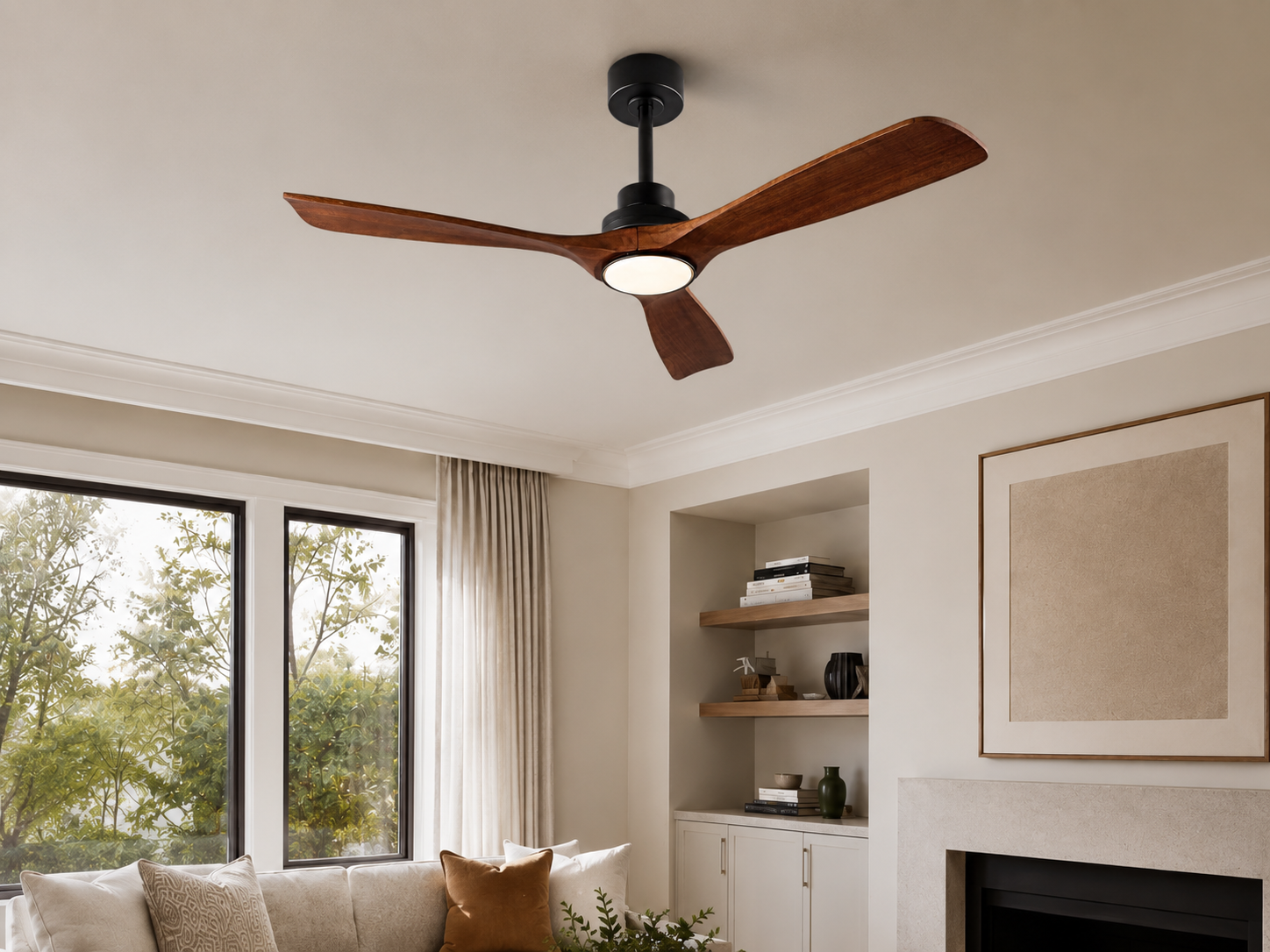 Ventilateur de Plafond Led