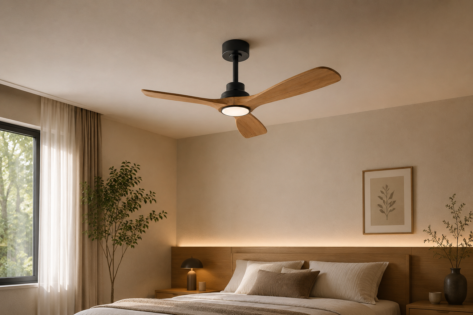 Ventilateur de Plafond Led