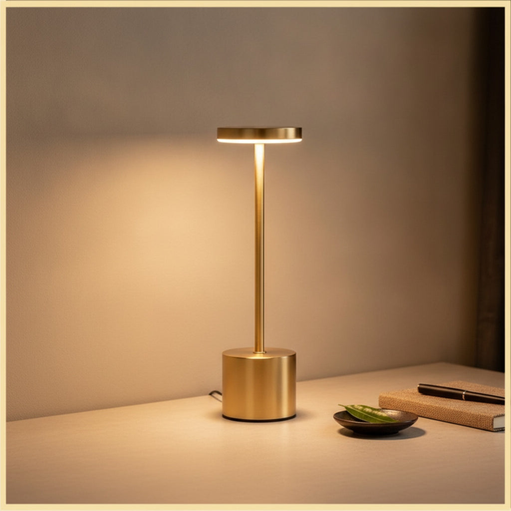 Lampe de Table LED Tactile Rechargeable USB - Veilleuse Portable Sans Fil