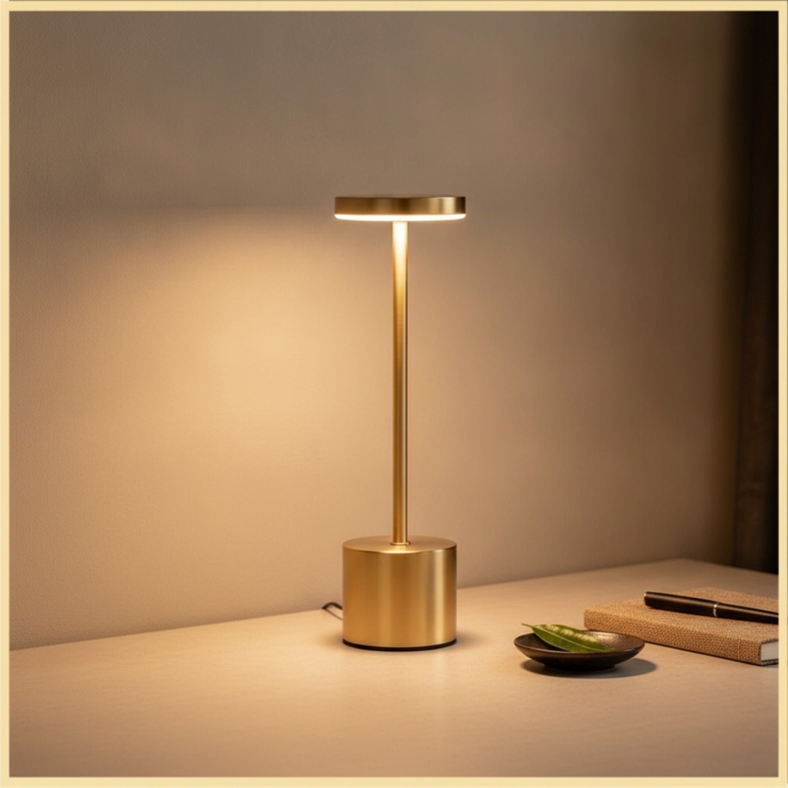 Lampe de Table LED Tactile Rechargeable USB - Veilleuse Portable Sans Fil